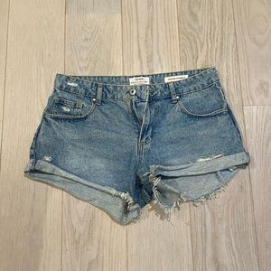 Cotton on mid rise denim shorts